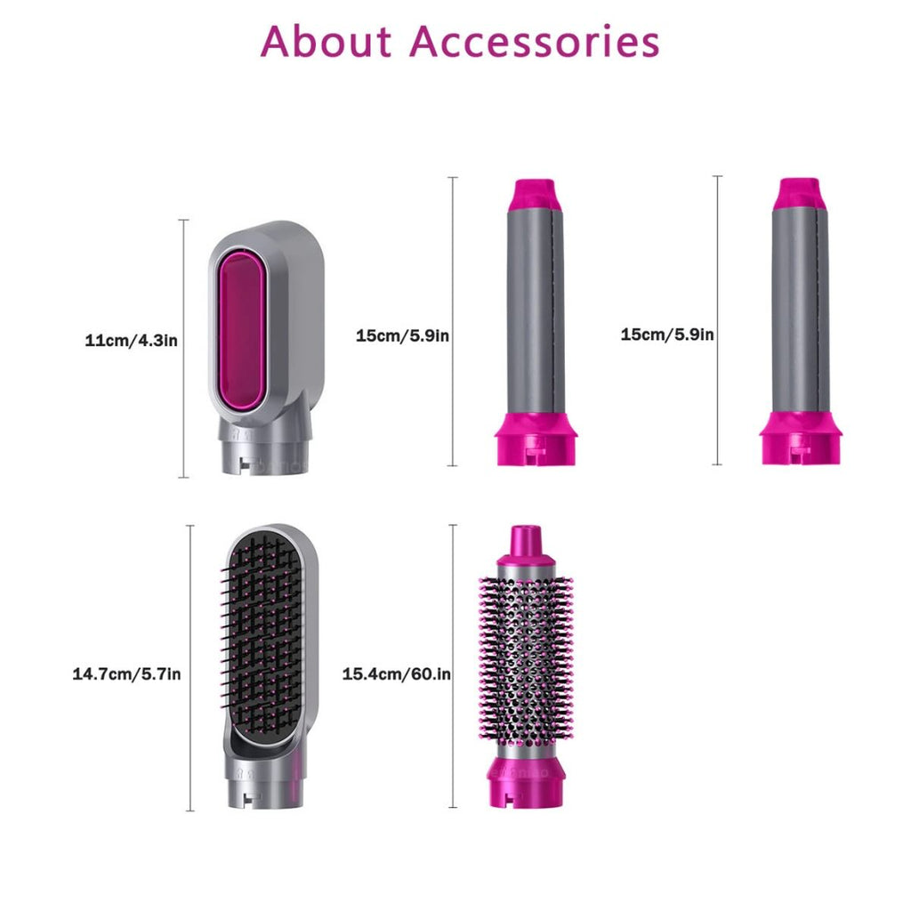 5-in-1 Electric Hair Dryer Brush Kit – Dry, Straighten, Curl & Volumize