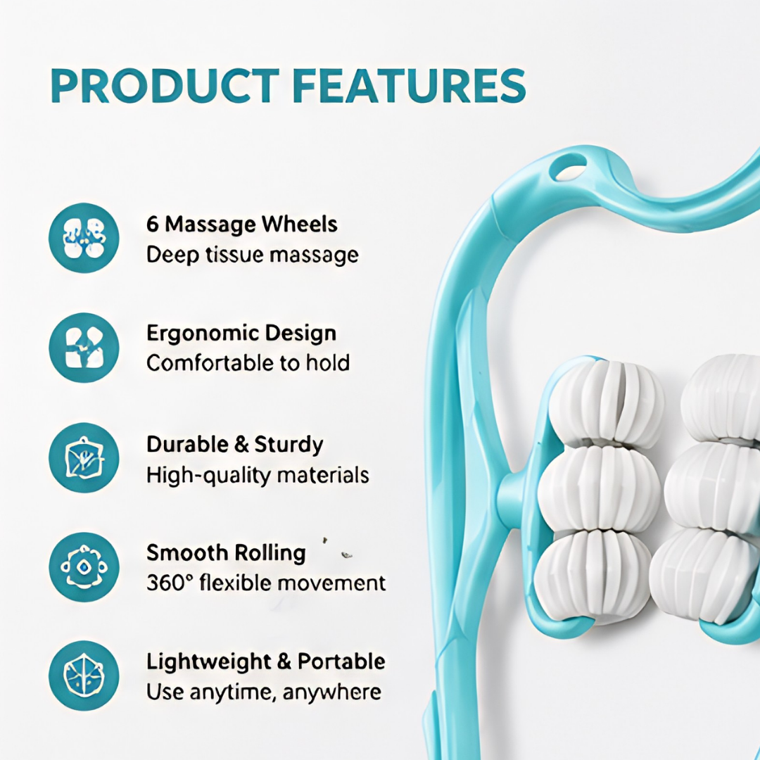 FlexiRoll Body Massager – Full-Body Relief Roller