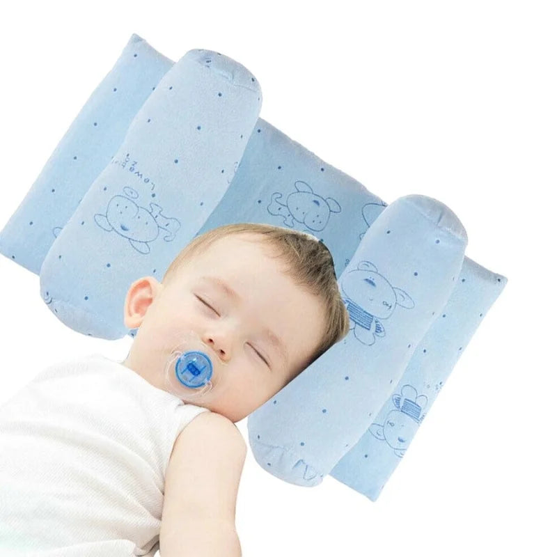 Soft Breathable Baby Pillow – Newborn Head Shaping Cushion for Flat Head Prevention