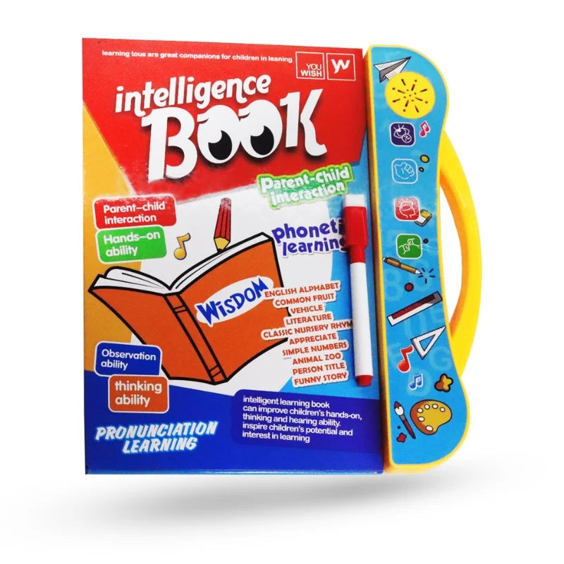Intelligence Learning Book for Kids – Interactive Letters & Numbers