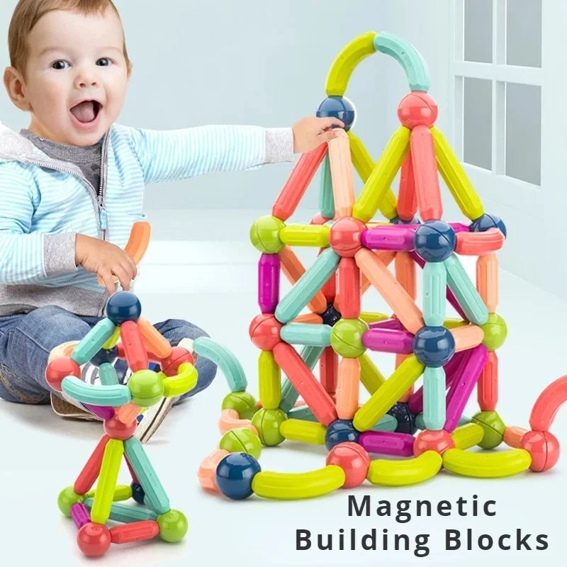 25 Pcs Magnetic Building Blocks Set – STEM Educational Toy for Kids