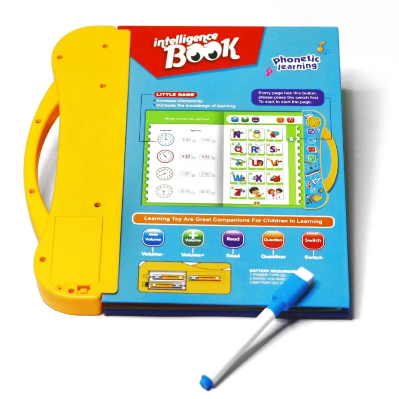 Intelligence Learning Book for Kids – Interactive Letters & Numbers
