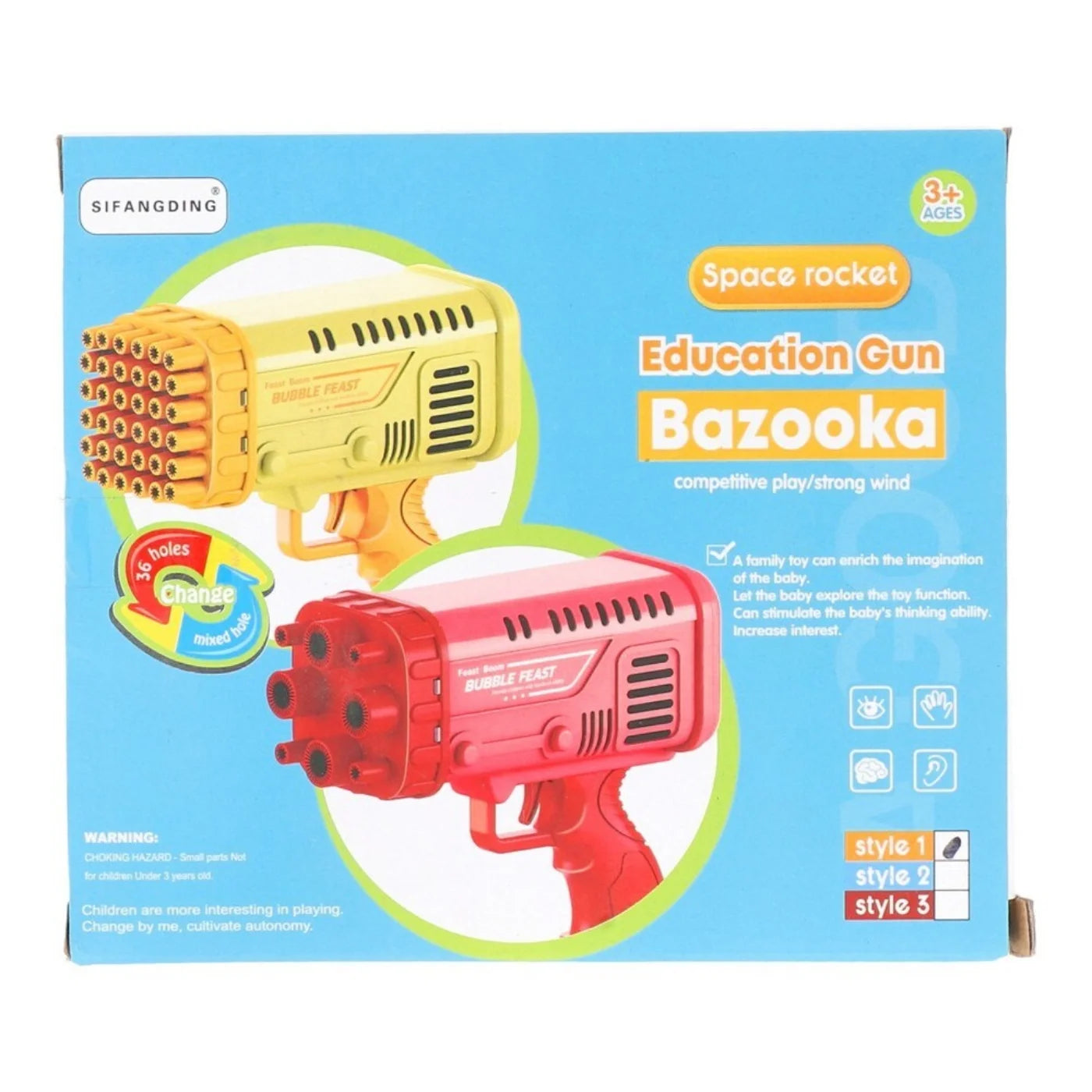 Bazooka Bubble Water Gun – Bubble Blaster Toy for Kids