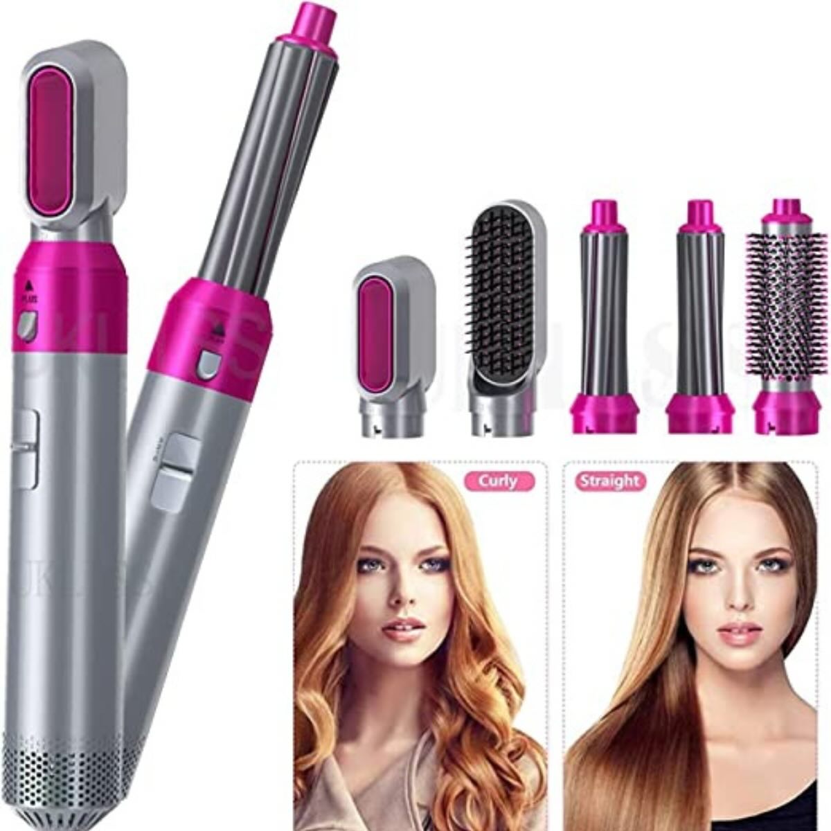 5-in-1 Electric Hair Dryer Brush Kit – Dry, Straighten, Curl & Volumize