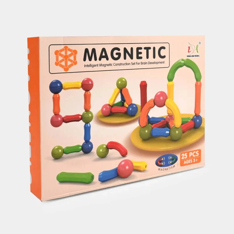 25 Pcs Magnetic Building Blocks Set – STEM Educational Toy for Kids