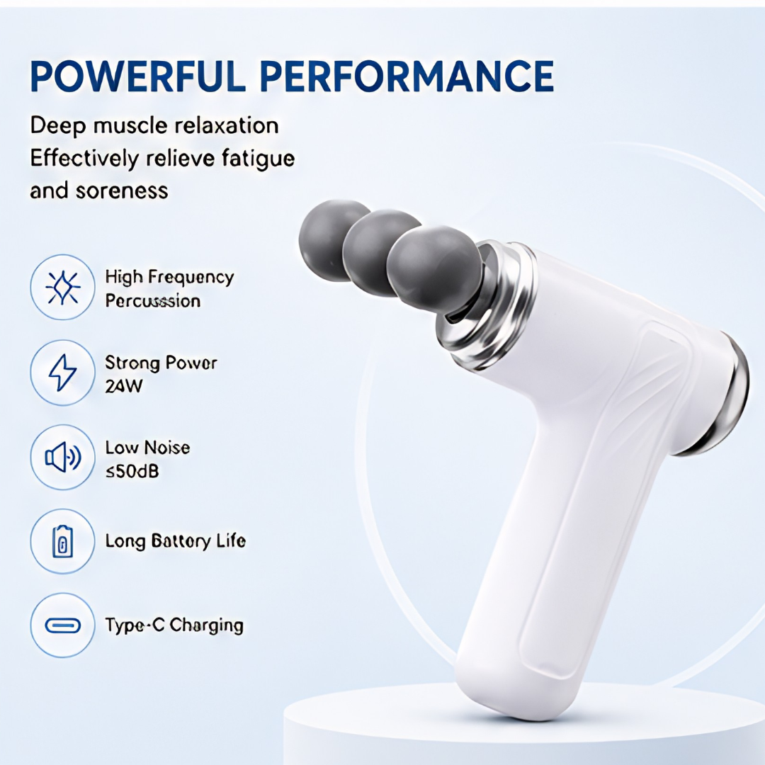DeepRelief Fascia Gun – Powerful Deep Tissue Massage Gun