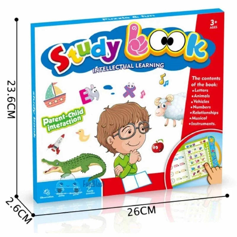 Intelligence Learning Book for Kids – Interactive Letters & Numbers