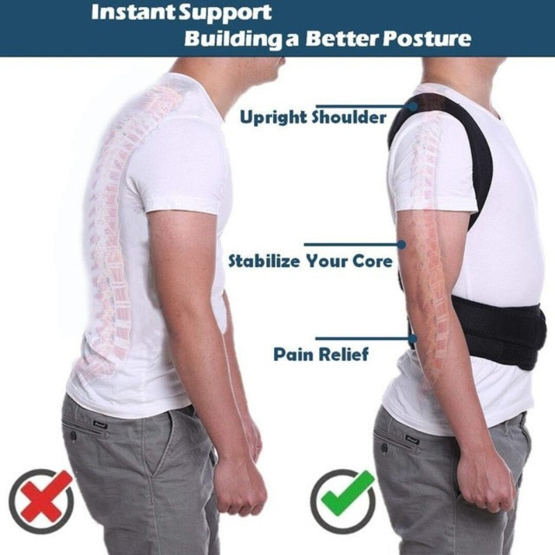 Posture Corrector Belt – Adjustable Spine Support