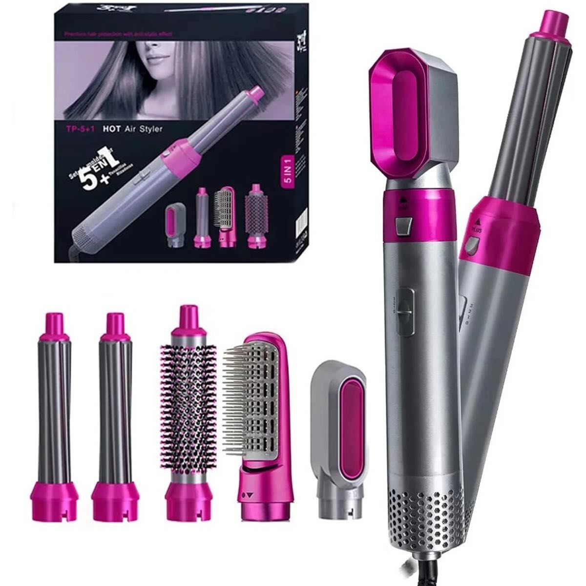 5-in-1 Electric Hair Dryer Brush Kit – Dry, Straighten, Curl & Volumize