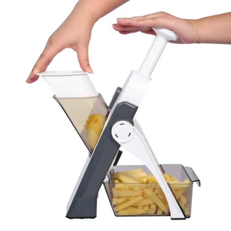Brava Spring Vegetable Slicer Chopper – Manual Mandoline Cutter
