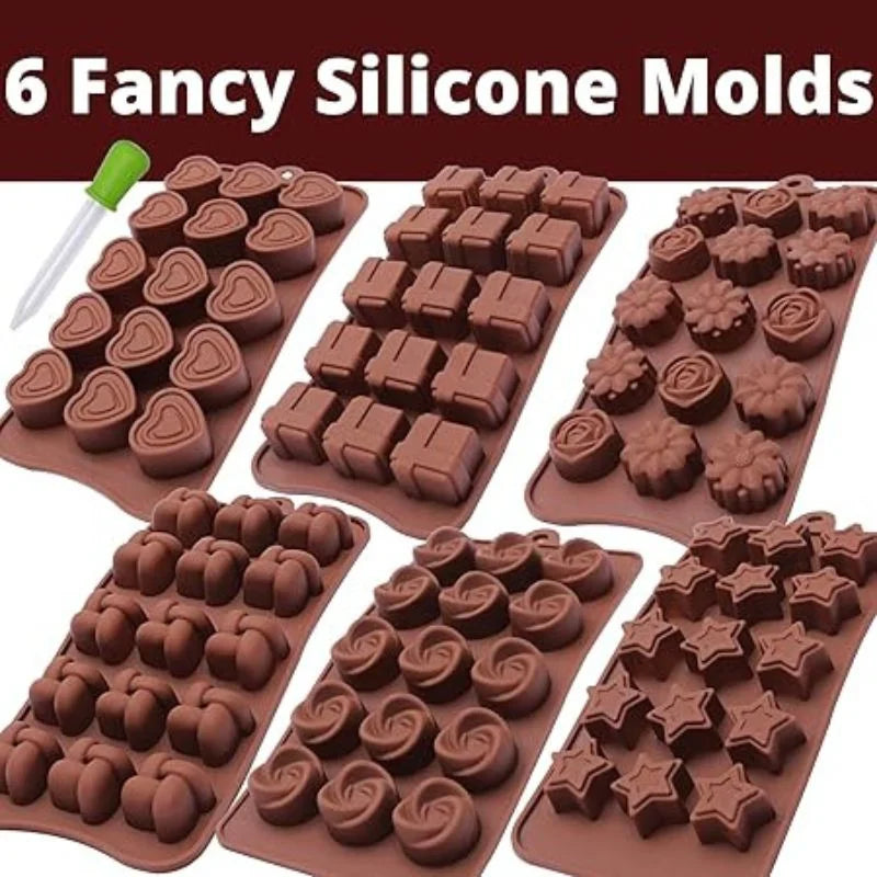 Silicone Chocolate Molds – Non-Stick Candy & Cake Making Mold