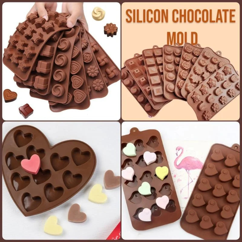 Silicone Chocolate Molds – Non-Stick Candy & Cake Making Mold