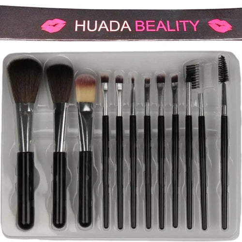 12-Piece Makeup Brush Set – Professional Soft Bristle Tool Kit