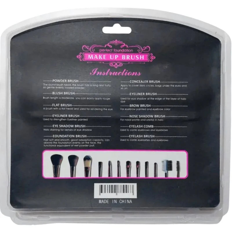 12-Piece Makeup Brush Set – Professional Soft Bristle Tool Kit