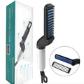 2-in-1 Hair & Beard Straightener for Men – Electric Styling Brush