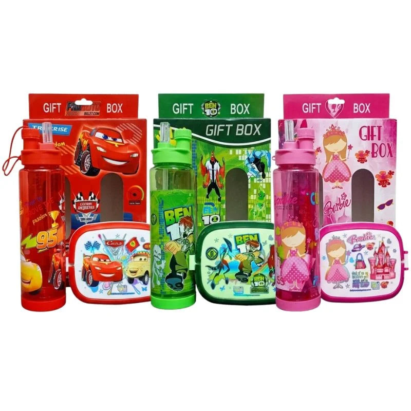 2-in-1 Kids Lunch Box & Water Bottle Set – School Combo Pack