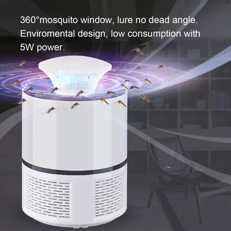 USB Mosquito Trap Lamp – UV LED Insect Killer with Suction Fan