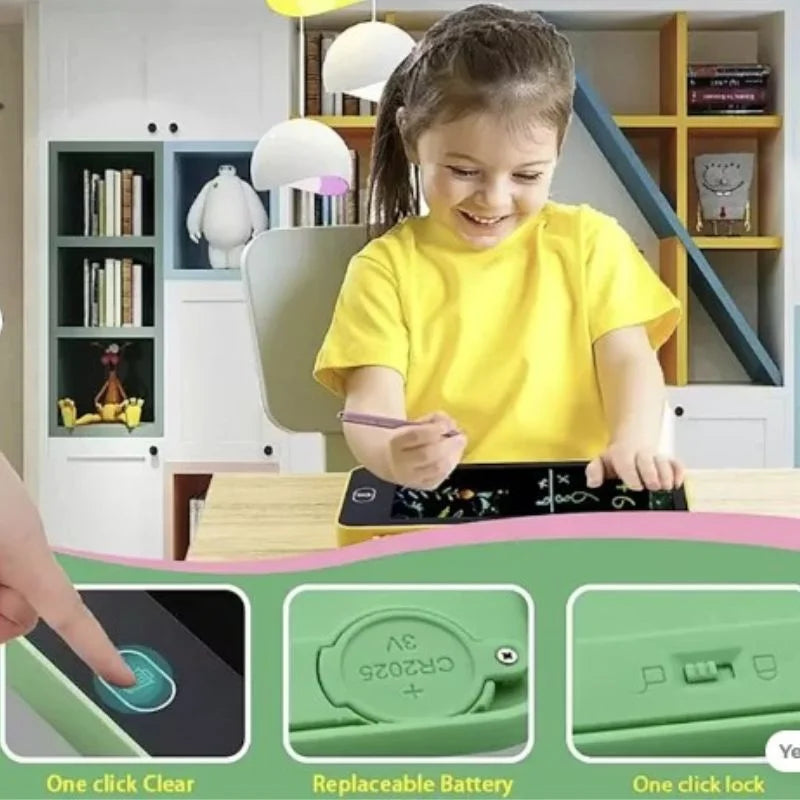 LCD Drawing Pen Case for Kids – Writing Tablet & Pencil Box
