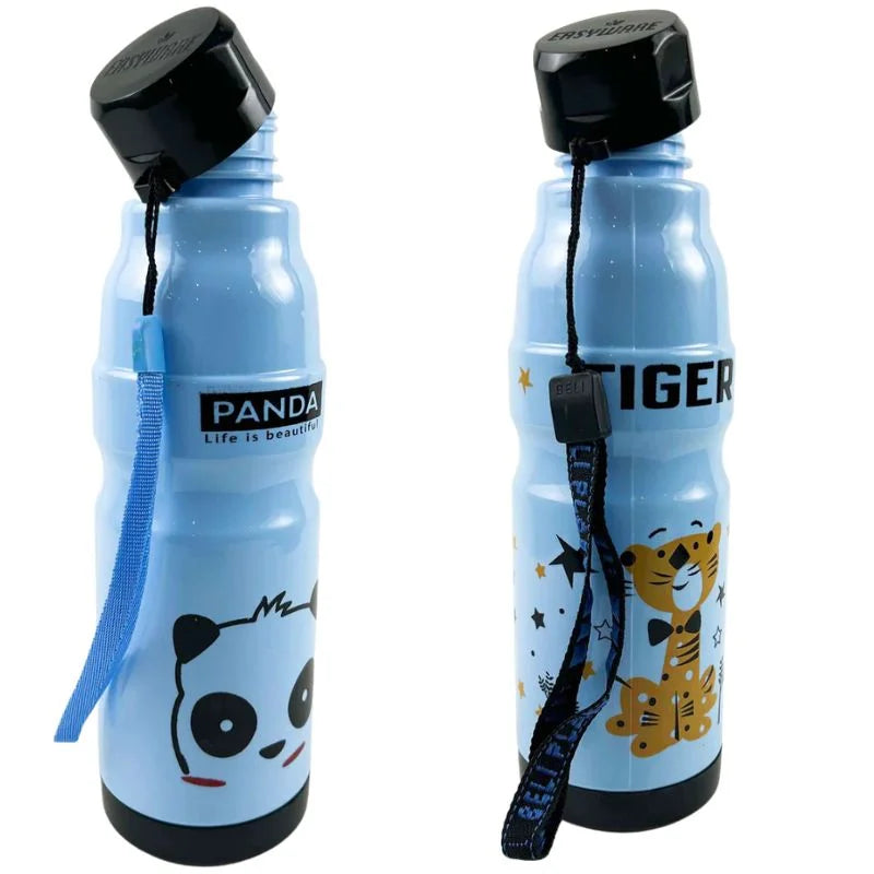 Kids Water Bottle 650ml – Cute Minions Panda Rabbit Design
