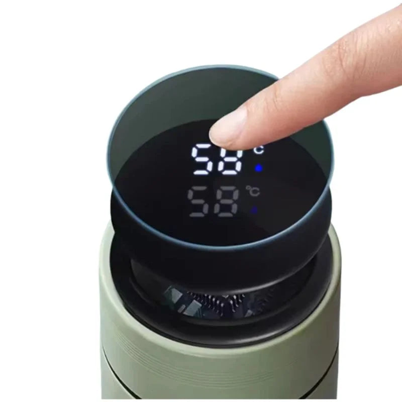 LED Temperature Display Water Bottle – Stars Design Smart Flask 500ml